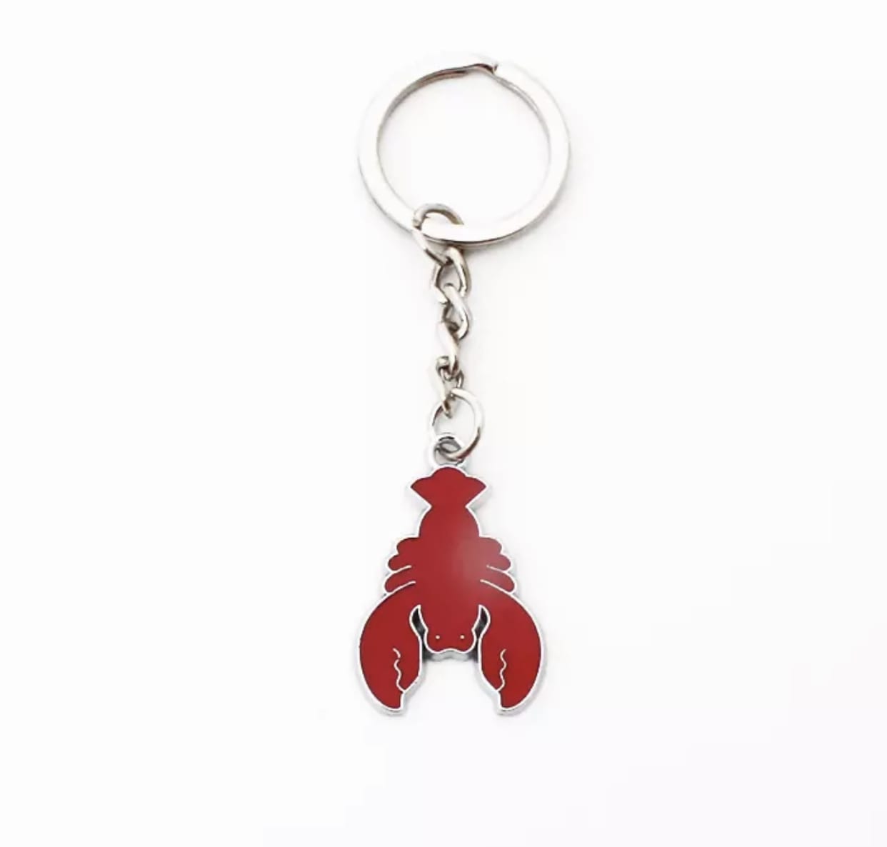 Red Crawfish Metal Charm Keychain - Louisiana Gifts and Gallery, Inc.